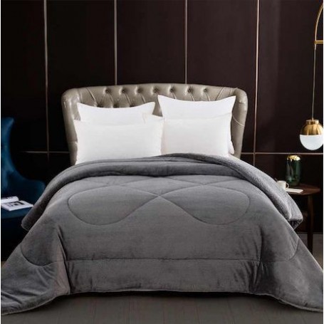 Κουβερτοπάπλωμα Υπέρδιπλο (220*240) Sunshine Clio Grey