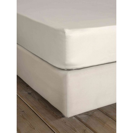 Σεντόνι King Size Με Λάστιχο NIMA Superior Satin Linen Beige