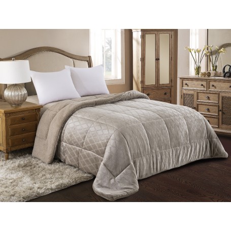 Κουβερτοπάπλωμα Υπέρδιπλο (220*240) ADAMhome 820 Taupe