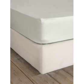 Σεντόνι Υπέρδιπλο Με Λάστιχο NIMA Superior Satin Fog Beige