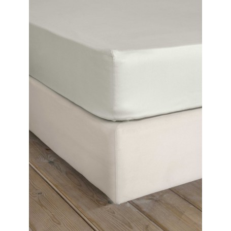 Σεντόνι Υπέρδιπλο Με Λάστιχο NIMA Superior Satin Fog Beige