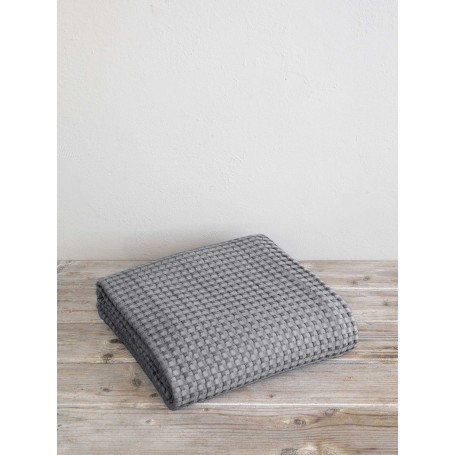 Κουβέρτα Πικέ Μονή (160*240) NIMA Comfy Medium Gray