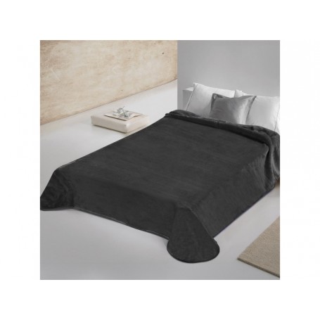 Κουβέρτα Βελουτέ Υπέρδιπλη (220*240) ADAMhome 700 Dark Grey