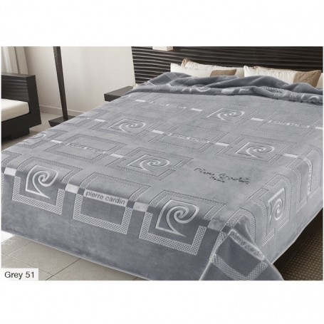 Κουβέρτα Υπέρδιπλη (220*240) Pierre Cardin Nancy 657 Grey