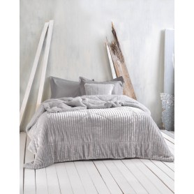 Κουβερτοπάπλωμα Ημίδιπλο (160*220) Rythmos Shabby Grey